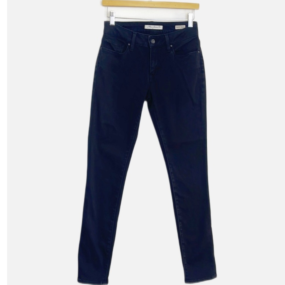 Mavi black mid rise skinny jeans 27